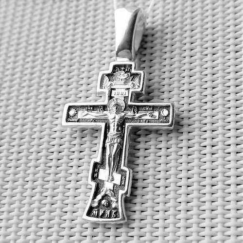 Russian orthodox cross pendant - orthodox,