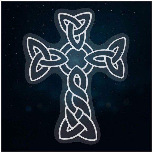 Celtic cross static window - static,