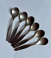 6 WMF coffee spoons. 10.5cms. 76g