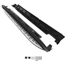 Step Rails Side Steps Running Board for Mercedes ML350 W166 12-18 GLE Black Pair