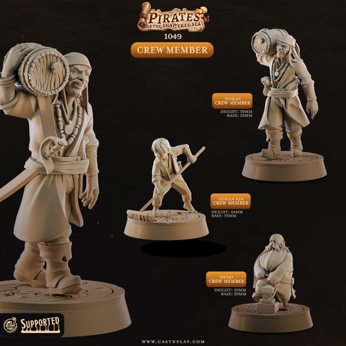Pirate crew deckhands - deckhands, |