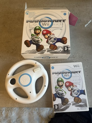 Mario kart with wii wheel - mario,