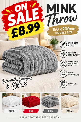 Jacquard mink throw - jacquard,