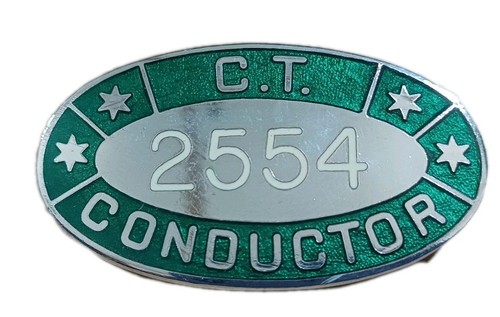 Vintage bus conductor badge - vintage, *bus
