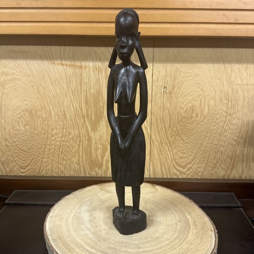 Vintage african figure carved - african,
