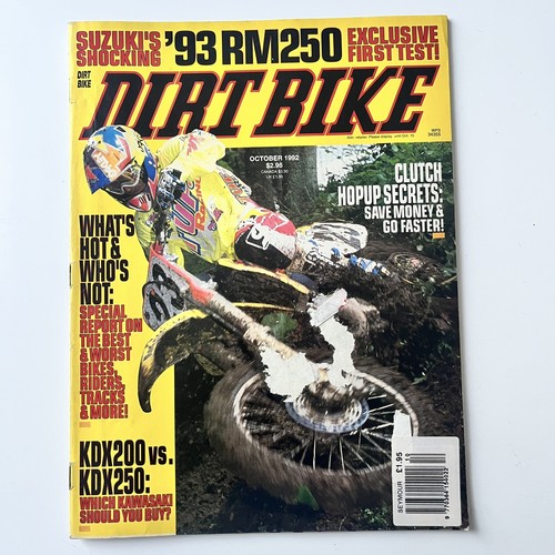 Dirt bike magazine oct 1992 - bike,