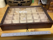 Old Wooden Glass Display Case