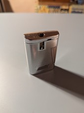 Robson Silver Chrome Side Strike Lighter Made In England Working Order Vintage