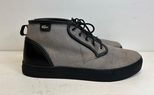 Lacoste grey canvas - lacoste, mens