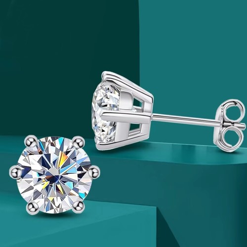 2ct round real moissanite - 0.5-2ct,