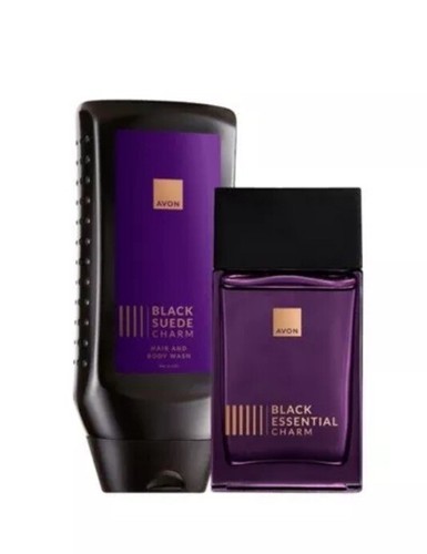 Avon black suede - suede, gift