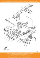 YAMAHA Guard, Chain, 10V-22153-00 OEM XT125 XT550