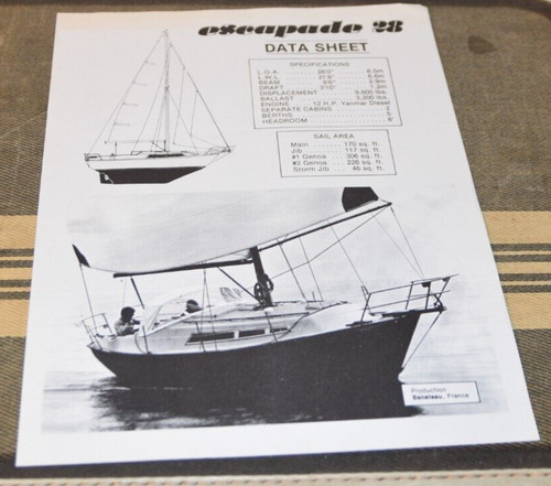 Vintage sailboat beneteau - vintage,