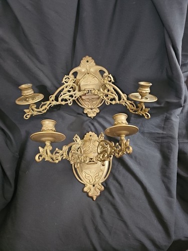 Pair vintage brass - vintage,