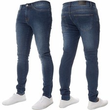 Enzo Mens Skinny Jeans Slim