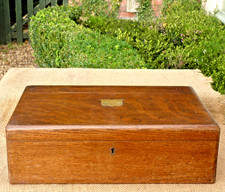 Large Wooden Oak Box Cutlery canteen Empty WALKER & HALL