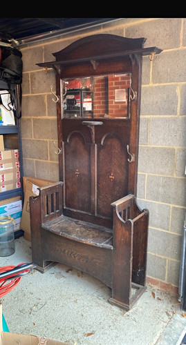 Antique edwardian coat stand - antique,