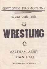 WRESTLING PROGRAMME - Waltham