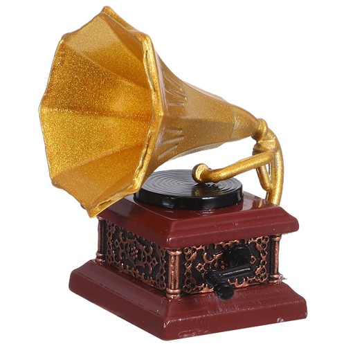 Mini phonograph decor - mini, metal