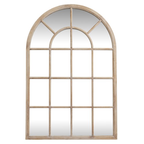 Washed wood glass - wood, arched