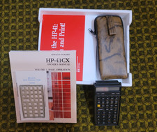 HP 41CX calculator, mint unused condition with all accessories and box