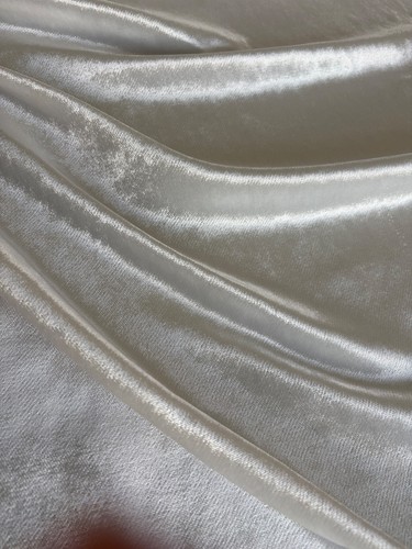 White velvet curtain fabric