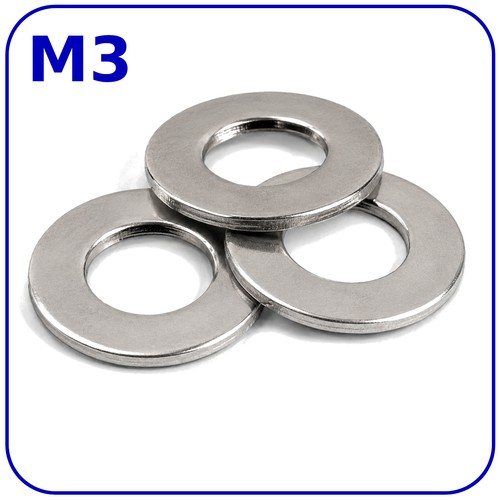 Form washers flat fit - fit, 3mm