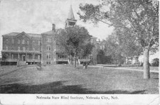 Nebraska City Nebraska State Blind Institute Antique Postcard K106308