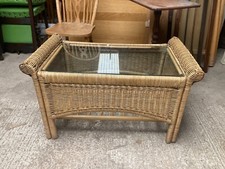 Wicker Bamboo Sleigh Coffee