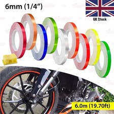 6mm 1/4" PIN STRIPE Car Motorcycle Wheel Rim TAPE Decal Vinyl Stickers with Tool