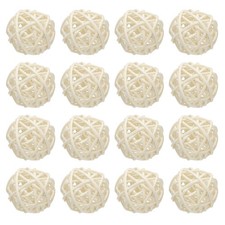 12 Pcs Wicker Rattan Balls 1.2