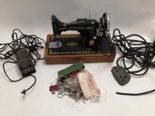 Vintage Singer Sewing Machine Bundle with Pedal and Accessories - Spares