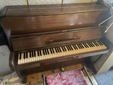 Lovely mahogany DALMAINE upright piano & Stool. I Can Transport the Instrument.