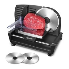 Fohere Electric Meat Slicer Machine 200w Home Use, Removable Stainless RRP £70