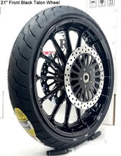 21" Gloss Black Talon Harley