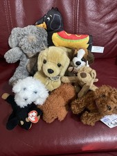 Bundle Of 9 Small Plush Puppy Dogs  Soft Toys Mix1
