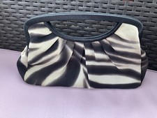 Ladies Brown/Beige H3B9110 100% Silk Animal Zebra Stripe/Print HandBag by Planet