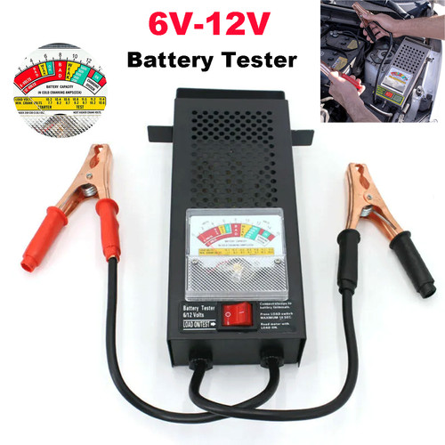 Car battery load tester 12v - load, 6v-12v