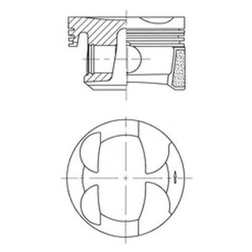 Piston fits citroen - 77,