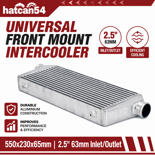 63mm inlet outlet front - 2.5",
