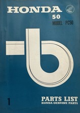 HONDA MODEL PC50 PARTS MANUAL