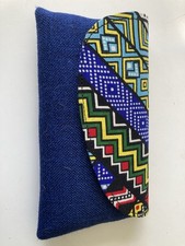 Handmade Fabric Clutch Bag /