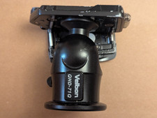 Velbon QHD-71Q head includes 2 QB-667 QR shoes, used but working properly.