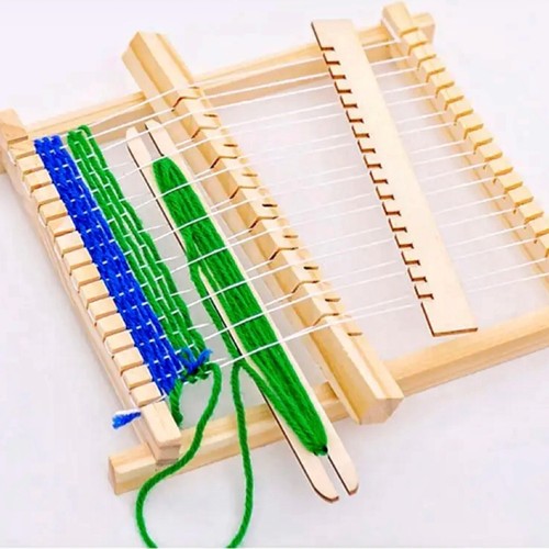 Wooden weaving loom kit diy - wooden,