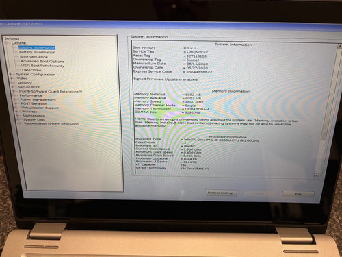 Dell latitude 3310 1 - 2, in