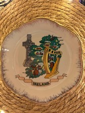 Vintage 7" Collectible Ireland Plate Irish Landmark Souvenir