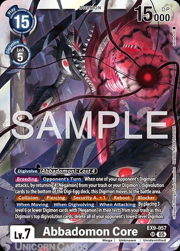 Ex9 057 abbadomon core super - core,