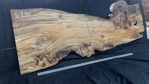 Burr elm rustic table top