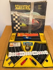 Vintage Triang Scalextric Set with original Box GP 3; 1961 - Incomplete