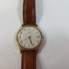 Vintage Timex Watch Men Gold